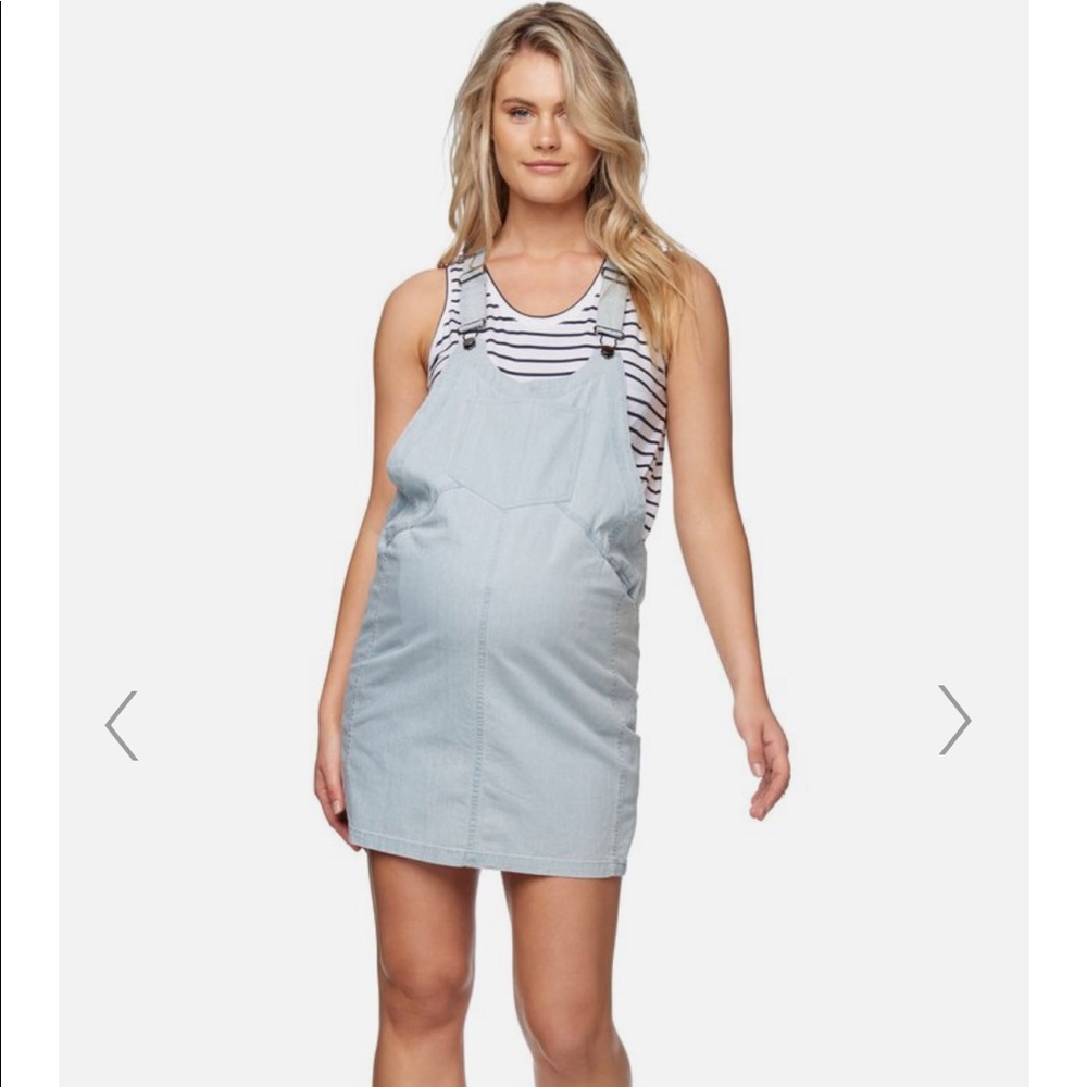 Bae the Label Pinafore Dress xs maternity overalls